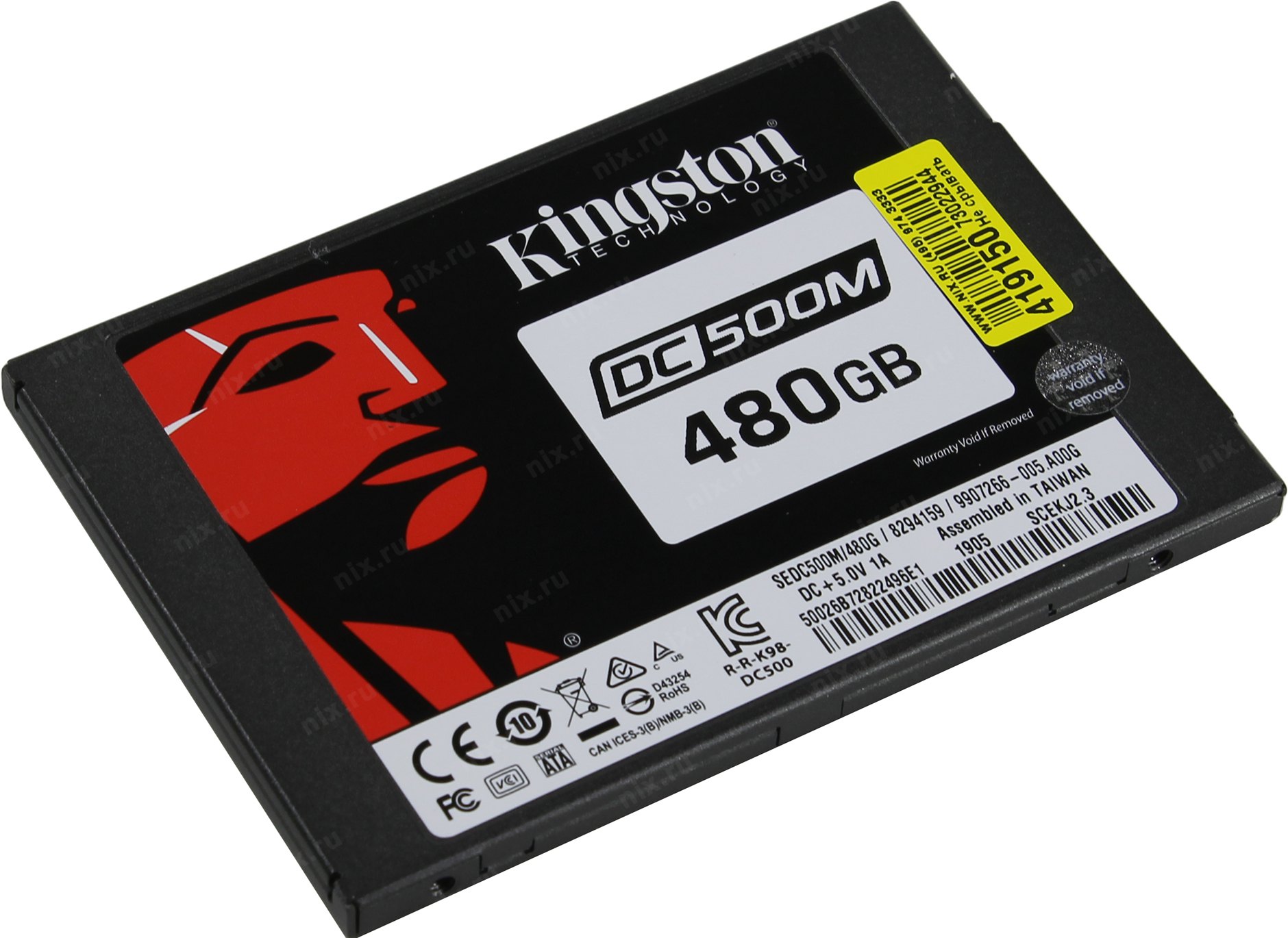 KINGSTON DC500M 480GB Enterprise SSD, 2.5” 7mm, SATA 6 Gb/s, Read/Write: 555 / 520 MB/s, Random Read/Write IOPS 98K/58K