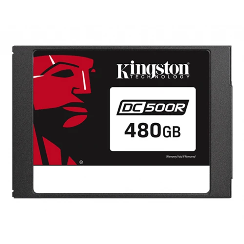 KINGSTON DC500R 480GB Enterprise SSD, 2.5” 7mm, SATA 6 Gb/s, Read/Write: 555 / 500 MB/s, Random Read/Write IOPS 98K/12K